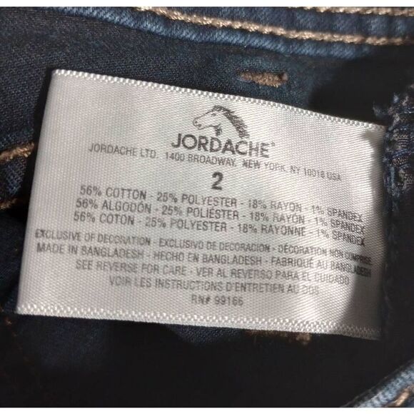 Jordache Jeans‎ Ladies 2 Blue Skinny - Picture 6 of 7
